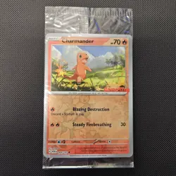 Charmander 004/165 Gamestop Stamped Promo Pokemon TCG 151 Reverse Holo SEALED - Image 1