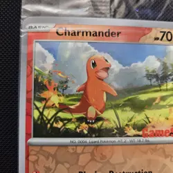 Charmander 004/165 Gamestop Stamped Promo Pokemon TCG 151 Reverse Holo SEALED - Image 3