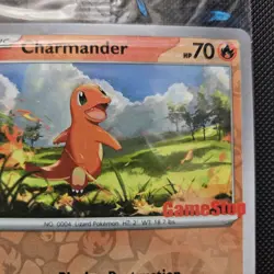 Charmander 004/165 Gamestop Stamped Promo Pokemon TCG 151 Reverse Holo SEALED - Image 4