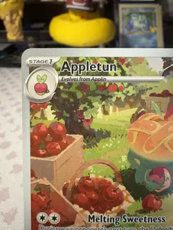 Pokemon Appletun 211/191 SV8 Surging Sparks Illustration Rare Full Art Holo - Image 2