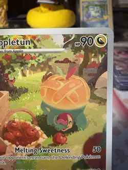 Pokemon Appletun 211/191 SV8 Surging Sparks Illustration Rare Full Art Holo - Image 3