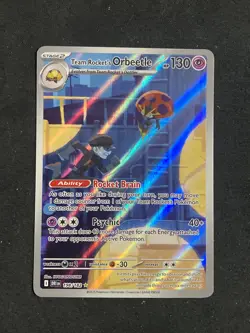 Pokemon TCG Team Rockets Orbeetle Destined Rivals 198/182 Illustration Rare NM - Image 1