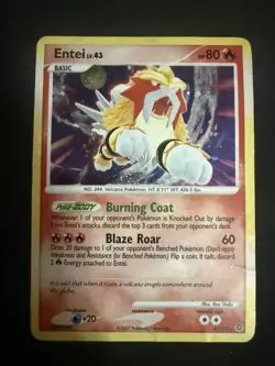 Entei - 4/132 - Holo Rare Diamond & Pearl Secret Wonders Pokemon HP - Image 1