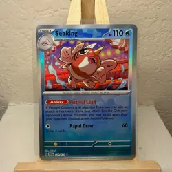 Seaking 21/131 Prismatic Evolutions Masterball Holo Pokemon TCG - Image 1