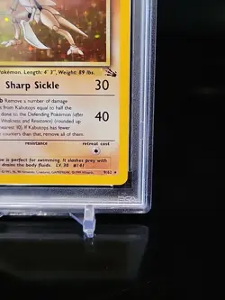 PSA 8! 1st Edition 1999 Pokemon Fossil 9/62 Kabutops - Holo RARE NM-MT - Image 4