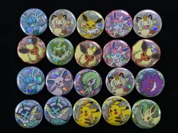 2025 Pokemon TCG S-Chinese Gem Pack Sylveon Gengar Jolteon Badge Lot*20 AD12 - Image 1