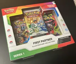 Pokemon TCG First Partner Illustration Collection Series 1 Promo Booster Box - Image 1