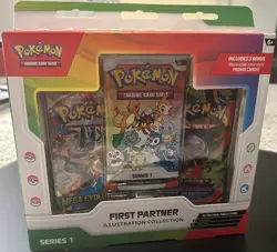 Pokemon TCG First Partner Illustration Collection Series 1 Promo Booster Box - Image 3
