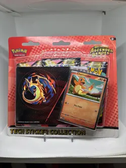Pokemon Ascended Heroes Tech Sticker Collection Charmander New Sealed - Image 1