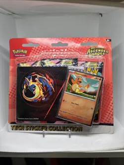 Pokemon Ascended Heroes Tech Sticker Collection Charmander New Sealed - Image 2