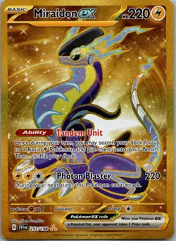 Miraidon ex 253/198 Hyper Rare Scarlet & Violet Pokemon Holo Near Mint - Image 1