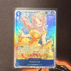 ONE PIECE TCG Rebecca OP15-053 SR Adventure on KAMI’s Island ENGLISH Foil Card - Image 1