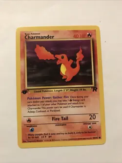 Pokemon TCG Charmander Team Rocket 50/82 Regular 1st Edition Common Card - Image 1