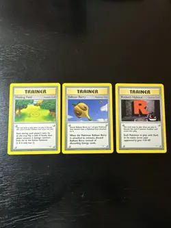 Pokemon Neo Revelation Trainer Cards 60/64 61/64 63/64 Lot Of 3! - Image 1