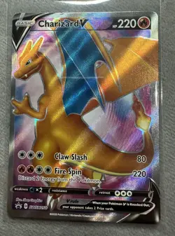Charizard V SWSH050 Black Star Promo Pokemon Card NEAR MINT - Image 1