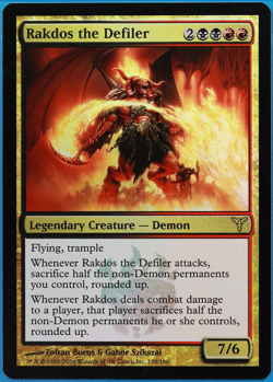 Rakdos the Defiler FOIL Dissension NM Black Red Rare CARD (508020) ABUGames - Image 1