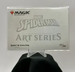 MTG Art Card Universes Beyond Marvel Spider-Man "Kapow!" #17 Jessica Fong-17/54 - Image 2