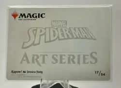MTG Art Card Universes Beyond Marvel Spider-Man "Kapow!" #17 Jessica Fong-17/54 - Image 3