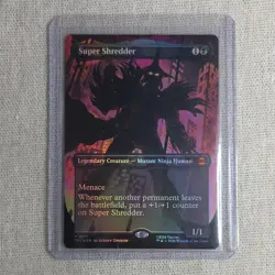 Super Shredder Borderless Legendary Creature Foil TMNT EN 217 MTG Card - Image 3