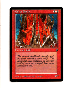 MTG Wall of Earth SP Legends Magic the Gathering ~ Free Shipping ~ - Image 1