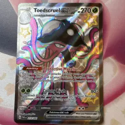 Pokemon Toedscruel ex EX Full Art Holo Shiny Ultra Rare 213/091 Paldean Fates - Image 1