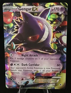 Pokemon Gengar EX TCG Card Phantom Forces Ultra Rare Holo, 34/119 NM - Image 1