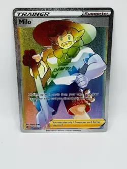 Pokemon Sword & Shield Rebel Clash Milo 201/192 Rainbow Secret Rare - Image 1