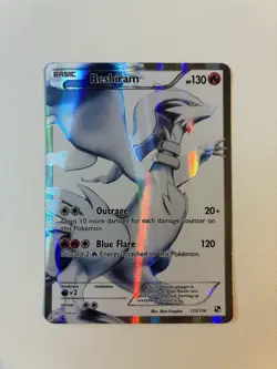 Pokemon TCG Reshiram Black&White Holo Full Art Ultra Rare Card 113/114 LP - Image 1