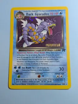 2000 Pokemon DARK GYARADOS Prerelease #8/82 Wotc Promo Holo 70HP English - Image 1