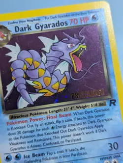 2000 Pokemon DARK GYARADOS Prerelease #8/82 Wotc Promo Holo 70HP English - Image 3