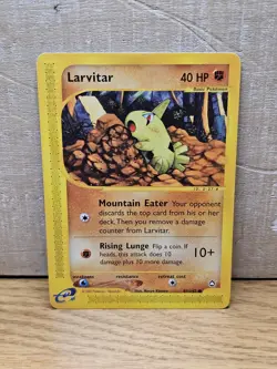 Larvitar 89/147 Aquapolis Non-Holo Vintage Pokemon Card TCG - Image 1