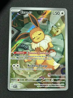 Pokemon TCG Eevee 173 Holo Promo Prismatic Evolutions pokemon Center - Image 1