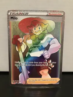 Milo 201/192 Pokemon Rebel Clash Secret Rare Rainbow Holo Full Art - Image 1