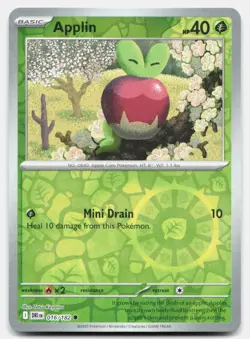 Applin 016 Reverse Holo 182 Common Destined Rivals Pokemon Near Mint - Image 1