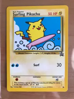Pokemon Black Star WOTC LOT - Pichu #35, Scizor #33, Surfing Pikachu #28 LP-NM - Image 2