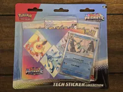 Pokemon TCG Prismatic Evolutions Tech Sticker Collection Set Lot Of 3 Sealed New - Image 2