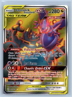 Pokemon Naganadel & Guzlord GX 223/236 Tag Team Cosmic Eclipse - Image 1
