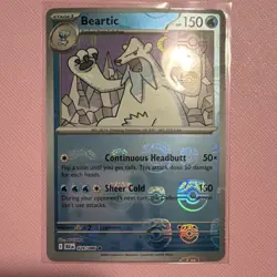 Pokemon Beartic Holo Master Ball Pattern Sv: Black Bolt 026/086 150 HP Rare - Image 1