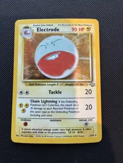Pokemon Electrode Jungle Vintage 2/64 Holo Rare Unlimited English MP/LP - Image 1