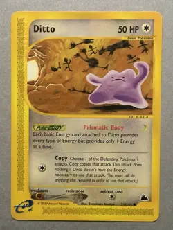 Pokemon TCG Ditto 92/144 Skyridge Non-Holo 2003 - Image 1
