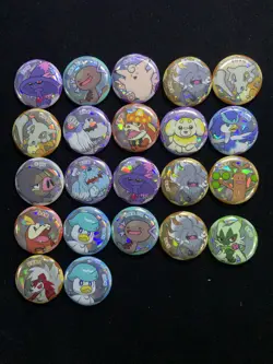 2025 Pokemon TCG S-Chinese Gem Pack Clefable Sudowoodo Quaxly Badge Lot*22 AD12 - Image 1