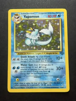 Vaporeon Holo - 1999 Pokemon Jungle #12/64 LP - Only Owner - Image 1
