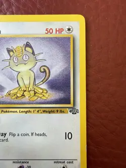 Pokemon Meowth No.56/64 1st Edition Jungle Regular Common Wizards 1999 TCG LP - Image 4