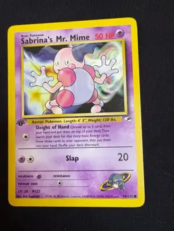 Sabrina's Mr. Mime 94/132 1st Edition - Common - Gym Heroes Pokemon TCG LP - Image 1