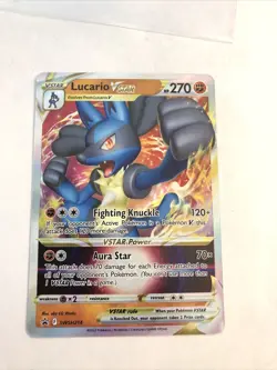 LUCARIO VSTAR SWSH214 BLACK STAR PROMO POKEMON TCG Mint - Image 1