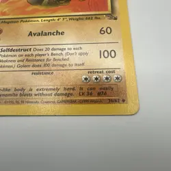 Golem 36/62 Uncommon 1st edition Fossil Pokemon LP - Image 4