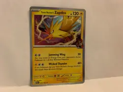 Team Rocket's Zapdos - Holo Foil Rare Pokemon Card - Mint Condition PSA 8+ - Image 1