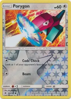 Pokemon - Porygon - 103/147 - Burning Shadows - Reverse Holo - NM/M - Image 1
