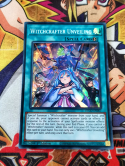 Witchcrafter Unveiling etco-en067 1st Edition (NM+) Super Rare Yu-Gi-Oh! - Image 1