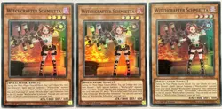 3 x INCH-EN016 Witchcrafter Schmietta - Super Rare 1st Edition Near Mint YuGiOh - Image 1